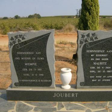 JOUBERT Mauritz 1904-1967 &amp; Miempie 1911-1981