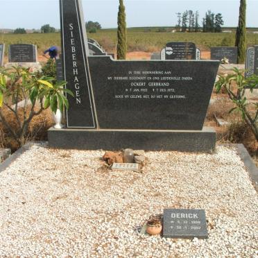 SIEBERHAGEN Ockert Gerbrand 1922-1972 :: SIEBERHAGEN Derick 1959-2002