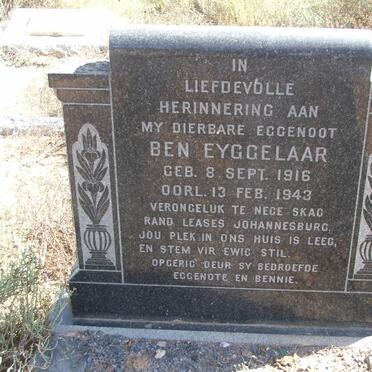 EYGGELAAR Ben 1916-1943