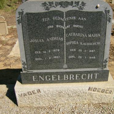 ENGELBRECHT Josias Andrias 1879-1967 &amp; Catharina Maria Sophia LAUBSCHER 1887-1946