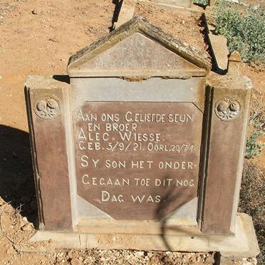 WIESSE Alec 1921-1946