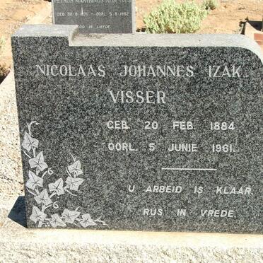 VISSER Nicolaas Johannes Izak 1884-1961