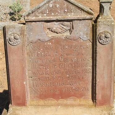 ZYL Albert H.C., van 1853-1934