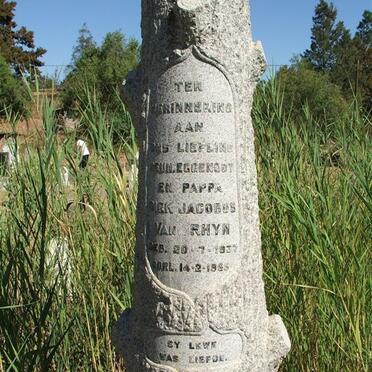 RHYN Dirk Jacobus, van 1937-1965