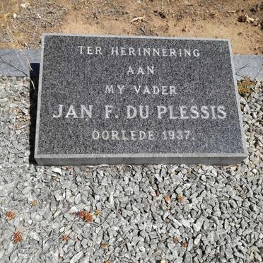 PLESSIS Jan F., du -1937