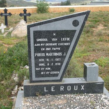 ROUX Porus Marthinus J., le 1927-1978