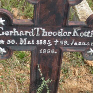 KOTTICH Gerhard Theodor 1885-1886