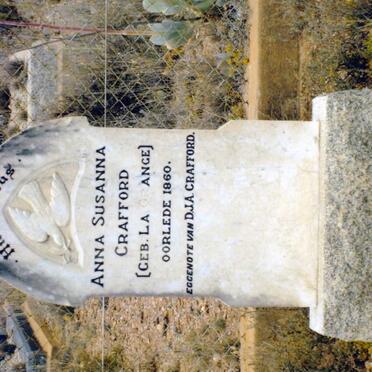 CRAFFORD Anna Susanna nee LA GRANGE -1860