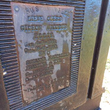 ELLIS Gideon Jacobus 1866-1950 & Susanna Magdalena Fransina DU TOIT 1862-1940 _2 