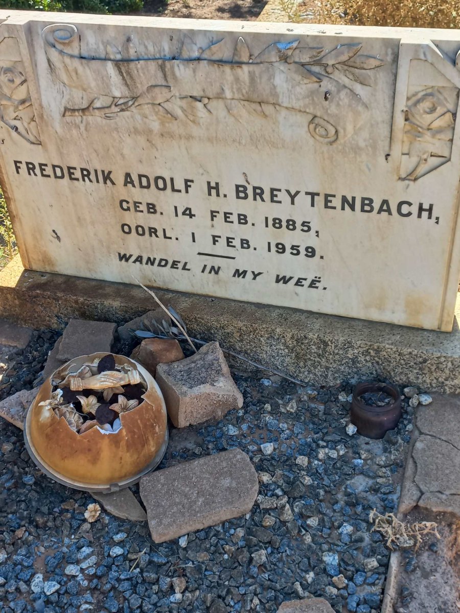 BREYTENBACH Frederik Adolf H. 1885-1959