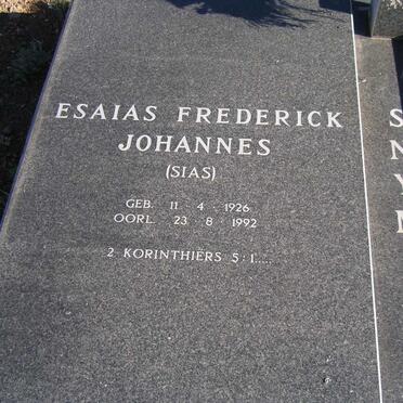 SNYMAN Esaias Frederick Johannes 1926-1992