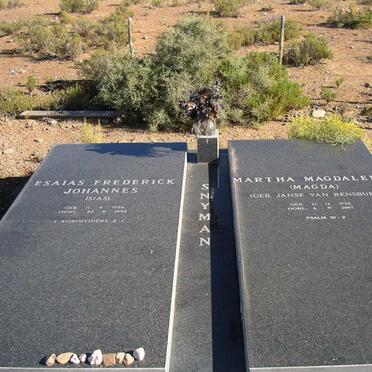 SNYMAN Esaias Frederick Johannes 1926-1992 &amp; Martha Magdalena JANSE VAN RENSBURG 1928-2007