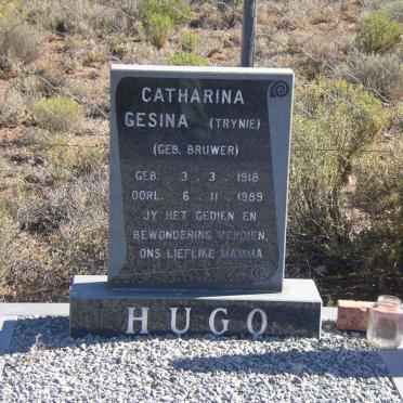 HUGO Catharina Gesina nee BRUWER 1918-1989