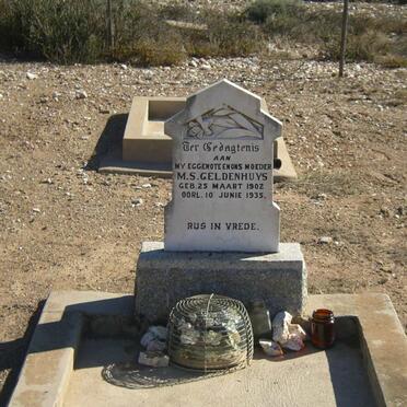 GELDENHUYS M.S. 1902-1935