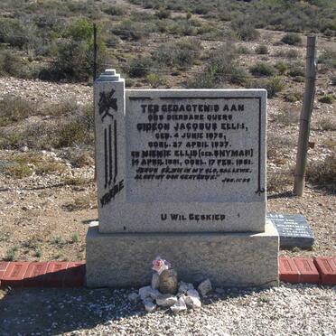 ELLIS Gideon Jacobus 1875-1937 &amp; Miemie SNYMAN 1881-1951