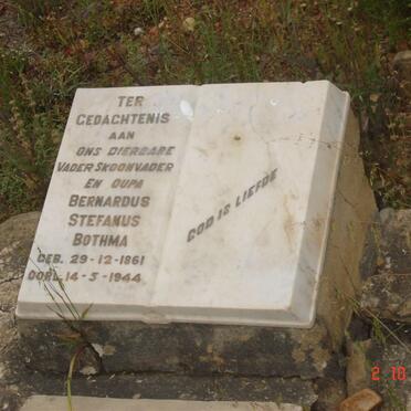 BOTHMA Bernardus Stefanus 1861-1944