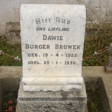 BRUWER Dawie Burger 1922-1936