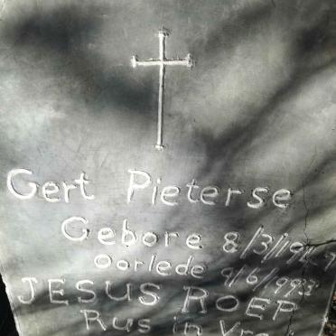 PIETERSE Gert 1947-1993