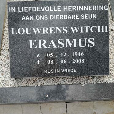 ERASMUS Louwrens Witchi 1946-2008