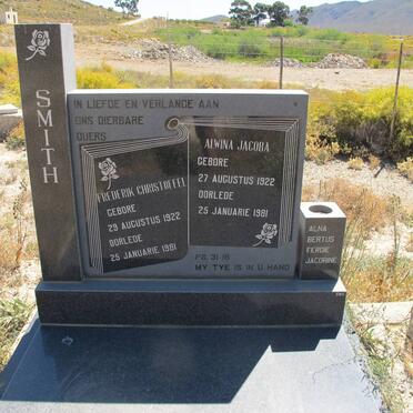 SMITH Frederik Christoffel 1922-1981 &amp; Alwina Jacoba 1922-1981 