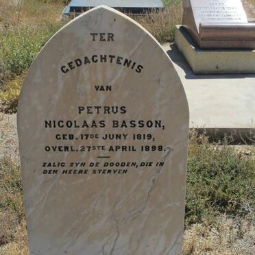 BASSON Petrus Nicolaas 1819-1898