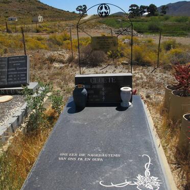 CLOETE Mynhardus Jacobus Marais 1925-2001