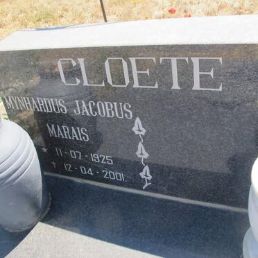 CLOETE Mynhardus Jacobus Marais 1925-2001