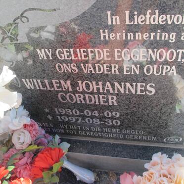 CORDIER Willem Johannes 1930-1997