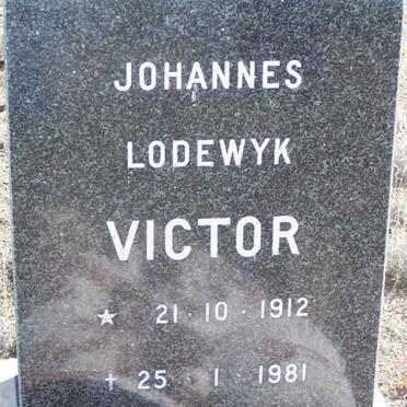 VICTOR Johannes Lodewyk 1912-1981