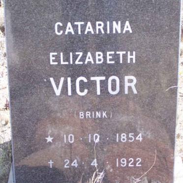 VICTOR Catarina Elizabeth nee BRINK 1854-1922