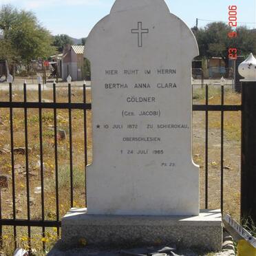 GOLDNER Bertha Anna Clara nee JACOBI 1872-1965