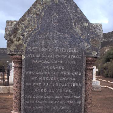 Western Cape, LAINGSBURG district, Matjiesfontein, Pieter Meintjes Fontein, farm cemetery and British military graves