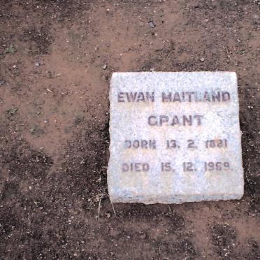 GRANT Ewan Maitland 1881-1969