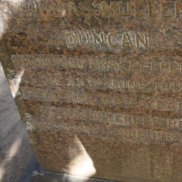 DUNCAN Hermanda Gertruid nee BUYSKES -1912