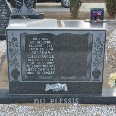 PLESSIS Abraham Christoffel, du 1928-1987