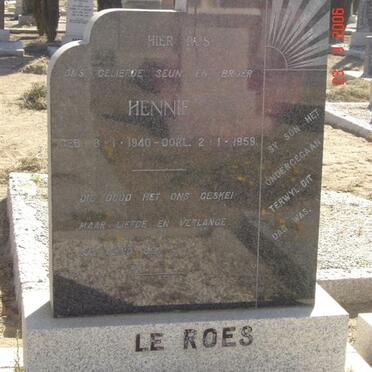 ROES Hennie, le 1940-1959