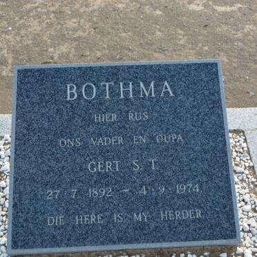 BOTHMA Gert S.T. 1892-1974
