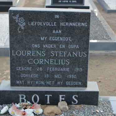BOTES Lourens Stephanus Cornelius 1919-1990