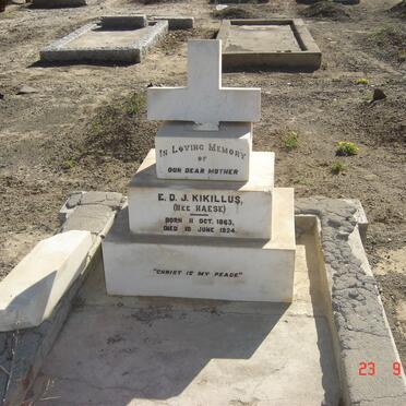 KIKILLUS E.D.J. nee HAESE 1863-1924