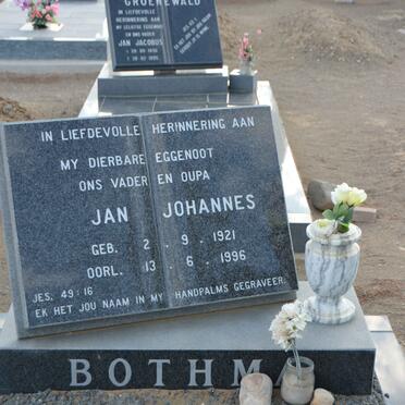 BOTHMA Jan Johannes 1921-1996