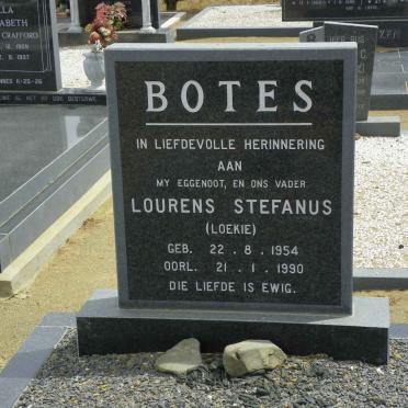 BOTES Lourens Stefanus 1954-1990