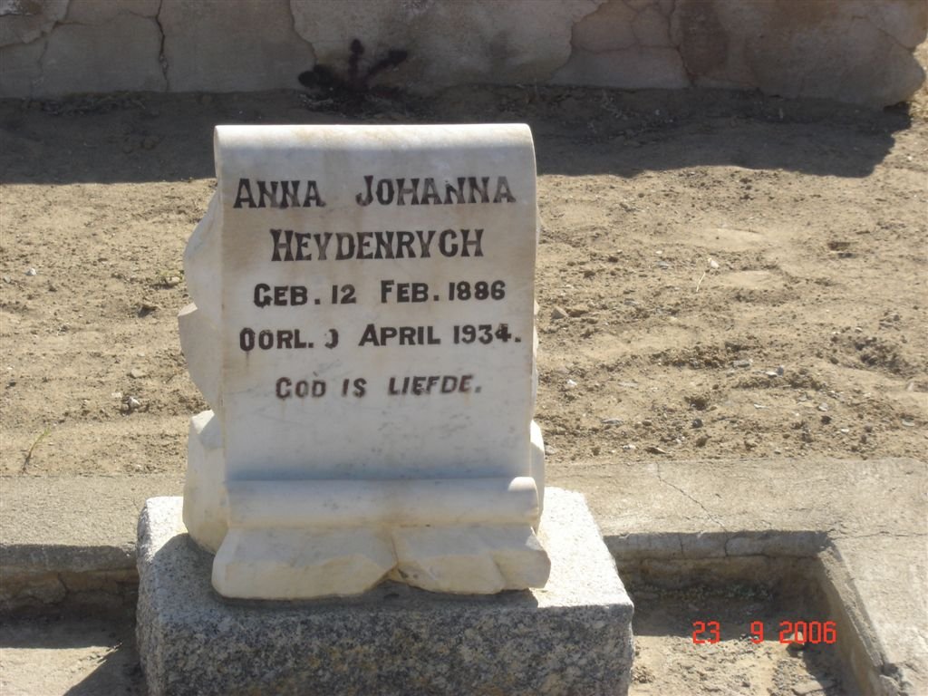 HEYDENRYCH Anna Johanna 1886-1934