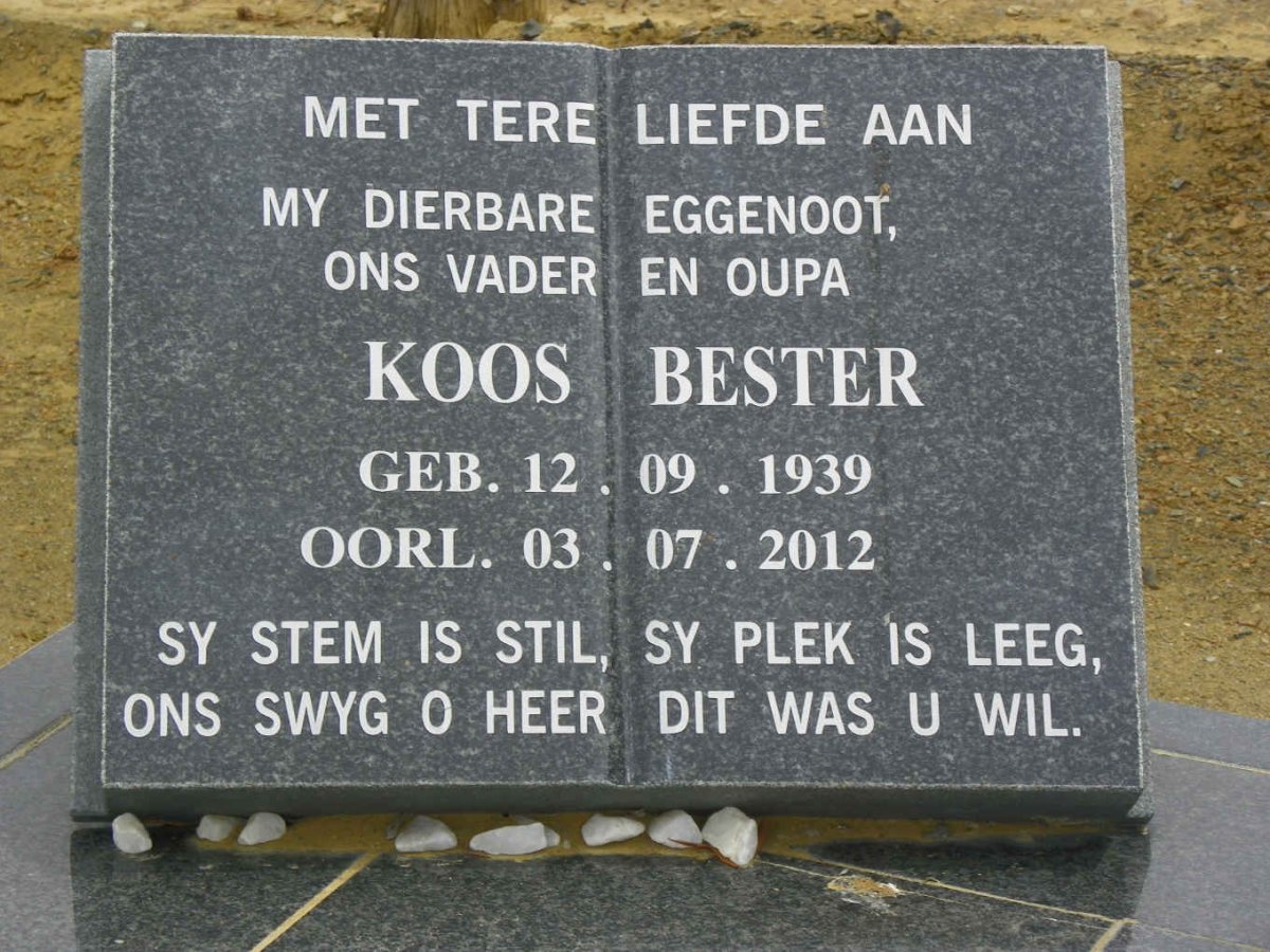 BESTER Koos 1939-2012