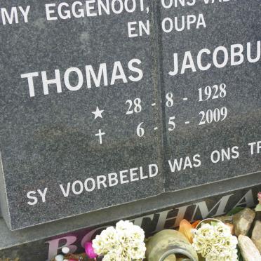 BOTHMA Thomas Jacobus 1928-2009