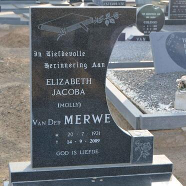 MERWE Elizabeth Jacoba, van der 1931-2009