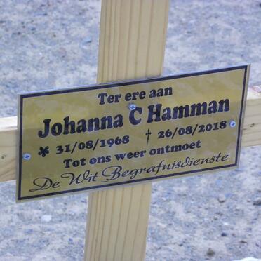 HAMMAN Johanna C. 1968-2018