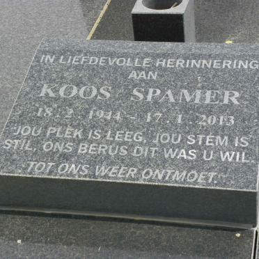 SPAMER Johannes Stephanus 1912-1992 &amp; Elizabeth Magaretha 1912-2018 :: SPAMER Koos 1944-2013