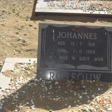 ROSSOUW Johannes 1916-1968