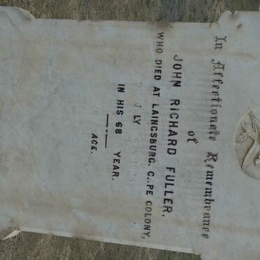 FULLER John Richard -1904