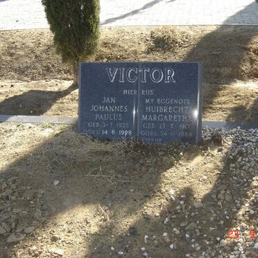 VICTOR Jan Johannes Paulus 1928-1998 &amp; Huibrecht Margaretha 1917-1984